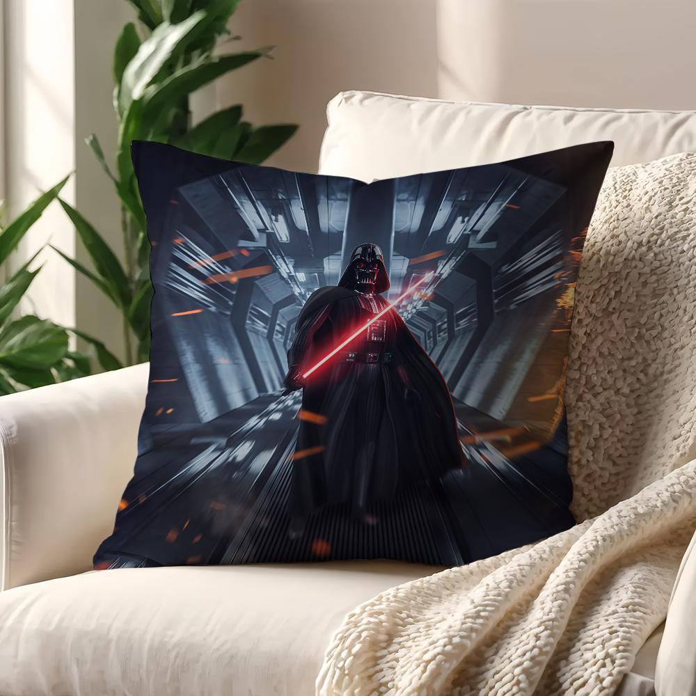 DDarth VVader SStar WWars Classic cushion cover For Pillow Printing Sofa Decoration Home Car Room Office Nordic Simplicity