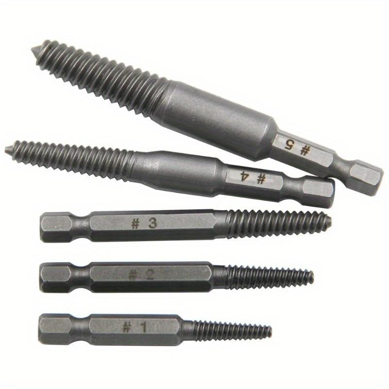 10pc Hexagonal Shank Broken Head Screw Extractor Screw Broken Head Screwdriver for Taking Out Electric Drill Tool Set