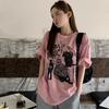 Summer Fashion Women T-Shirts Vintage Funny Cartoon Print Graphic Tshirt Femme Harajuku Casual Loose Shirt Y2k Top Clothes T Shirt Female Streetwear