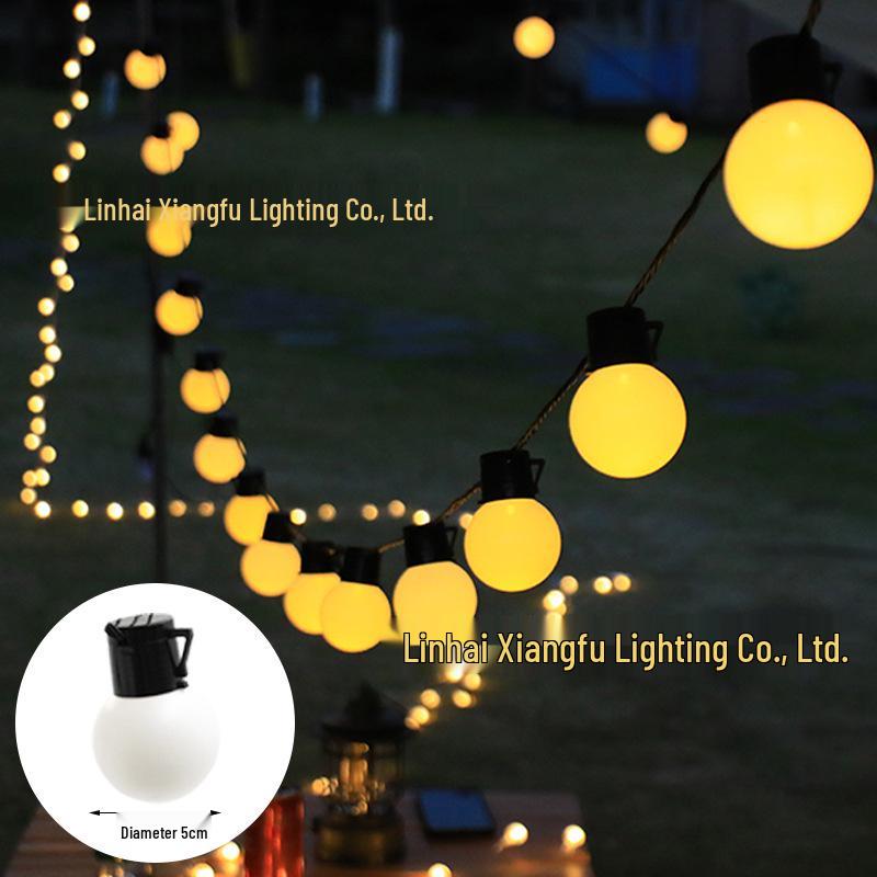 Outdoor LED G50 Globe String Lights - Waterproof Camping Tent Fairy Lights