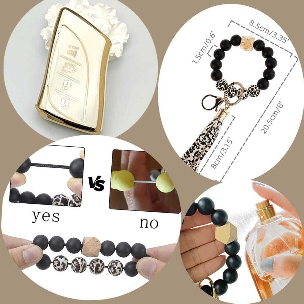 Для Lexus Key Fob Cover, держатель для браслета ключей подходит для RX350h ES LS RS GX 460 LX LC 500/500h Smart Key Car Accessories