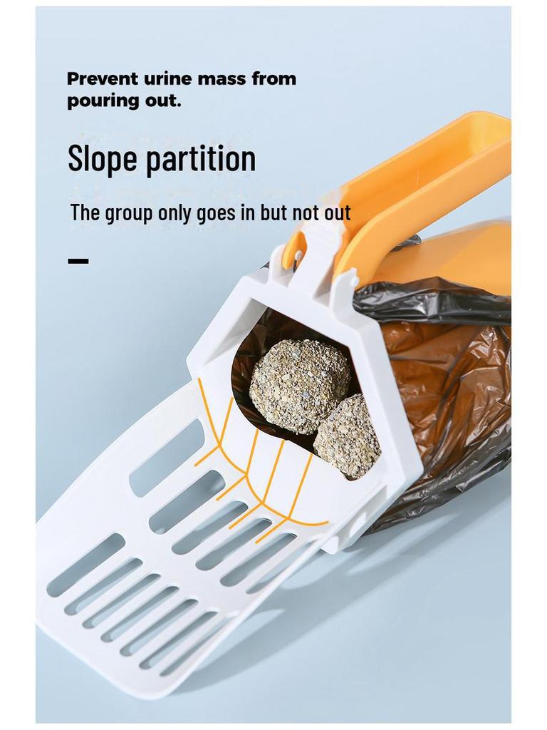 Совок для кошачьего туалета из нержавеющей стали: Цельная металлическая лопата с небольшими отверстиями для бентонита и рудного мусора