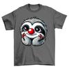 Happy Sloth Red Nose Novelty Funny T-Shirt Adults and Kids Comedy Tee Shirt