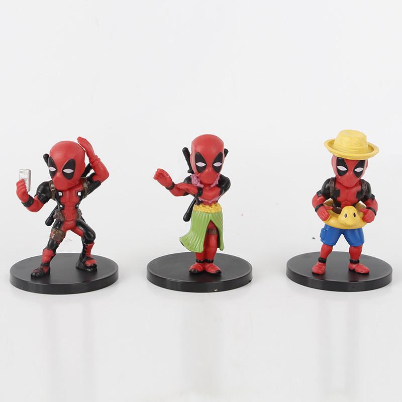Adorable Deadpool Q Version Collectible Figure Blind Box Toy Model Set For Fans