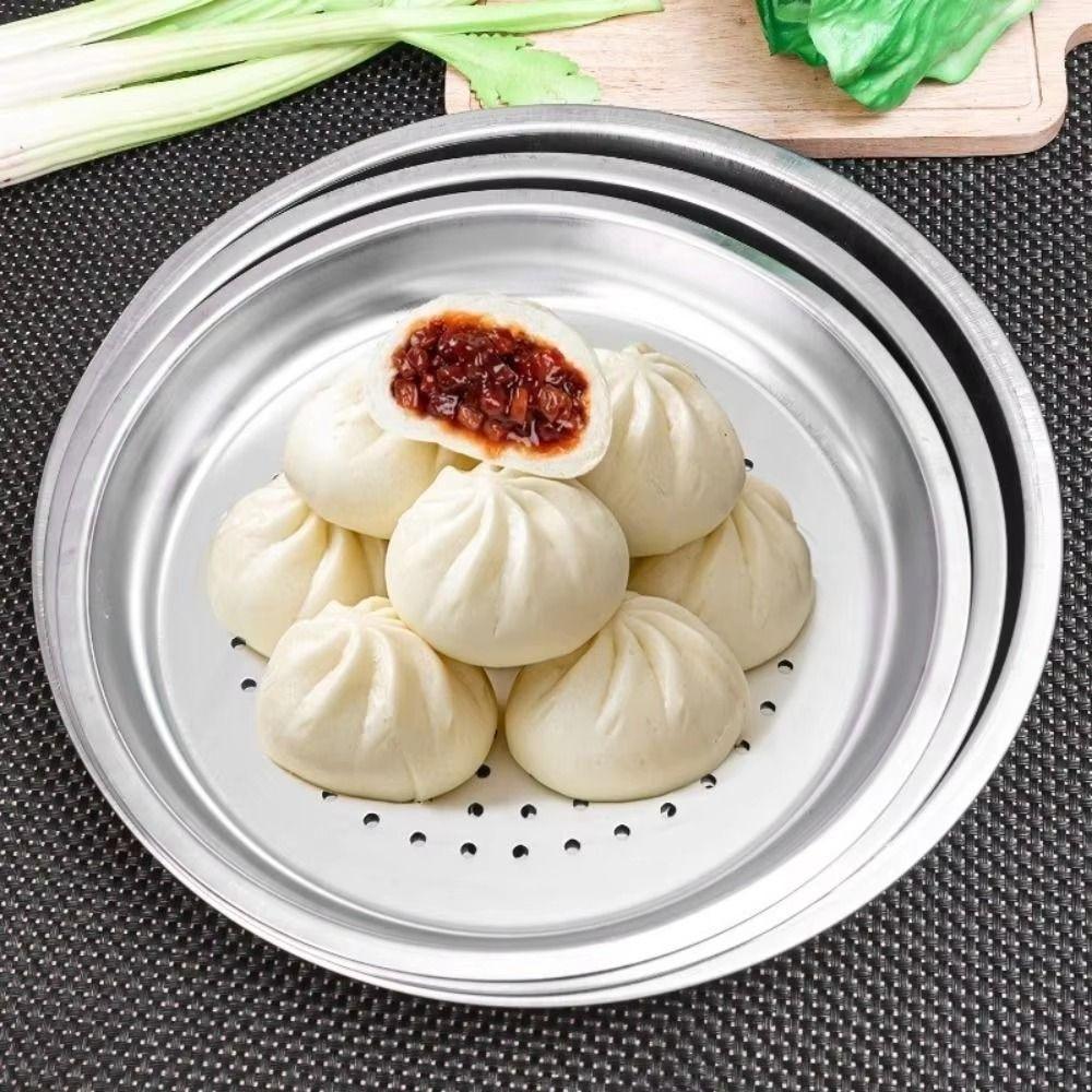 Deepened Steaming Tray Rust-proof Wok Steamer Steamer Shelf Dumplings Steamer Tray  Kitchen Cooking
