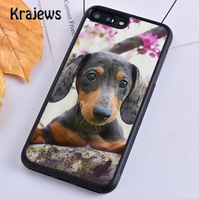 Krajews Dachshund Pattern Soft Phone Case Cover For iPhone 17 Air 16 15 14 plus 11 12 13 pro max coque Shell Fundas