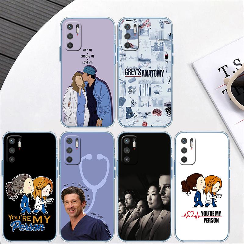 RP34 Grey's Anatomy Transparent Phone Case for Samsung Galaxy A04 A04S A14 A23 A34 A54 M23 M33 M52 M53