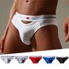 Men's Cotton Sexy Low Waist Breathable Elastic U Protruding Briefs