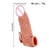 Realistic Penis Extender Cock Sleeve Reusable Condom Silicone Penis Delay Ejaculation Dick Enlargement Extension Man Sex Toys 18