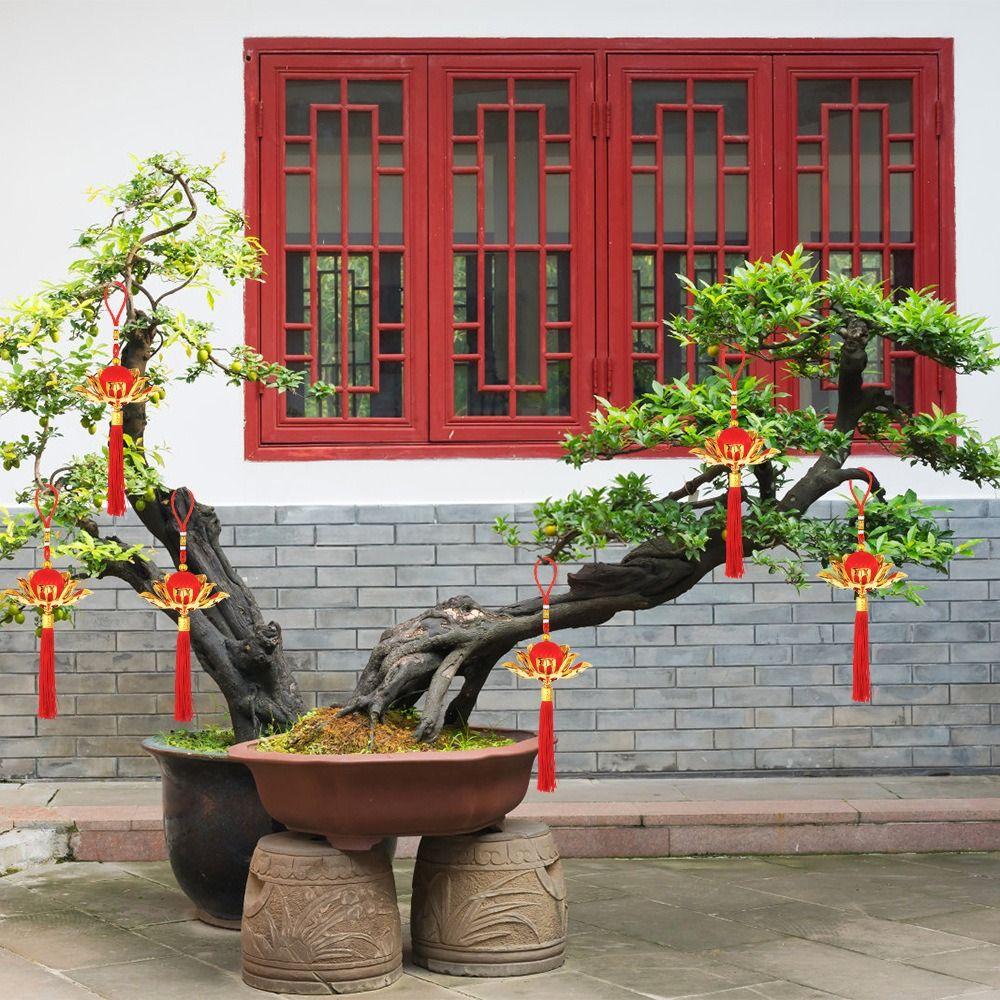 Chinese Style Hanging Lotus Flower Ornament Chinese Traditional Ornament  Housewarming Gift