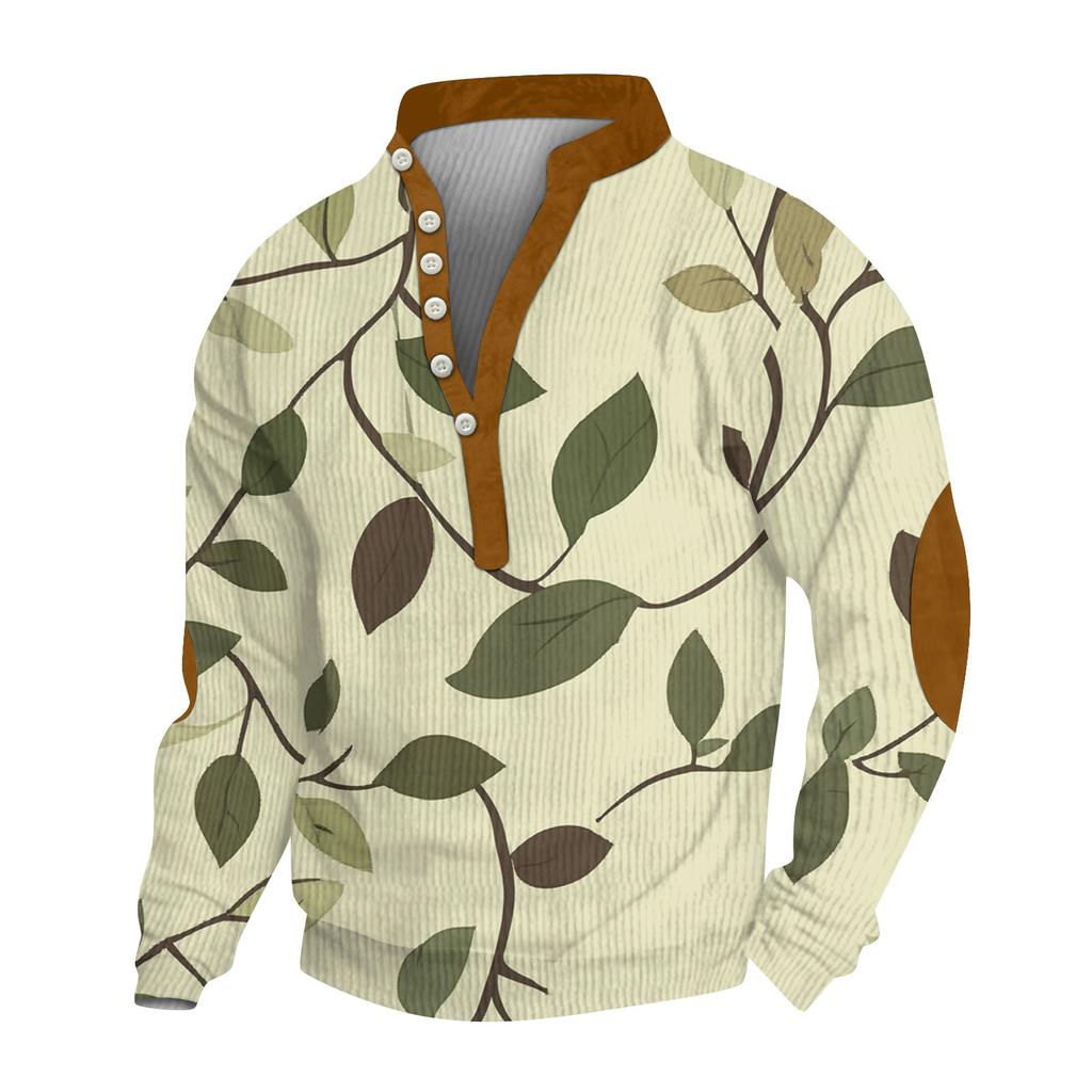 Мужское теплое плюшевое пальто с принтом, флисовый свитер, повседневное пальто, свитер с карманами, зимнее пальто