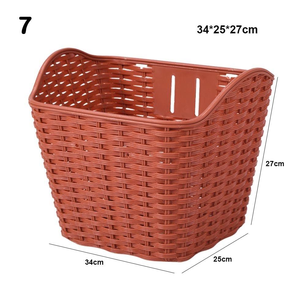 Plastic Bicycle Storage Bag Hollow Scooter Handlebar Basket Rear Cycling Accessories