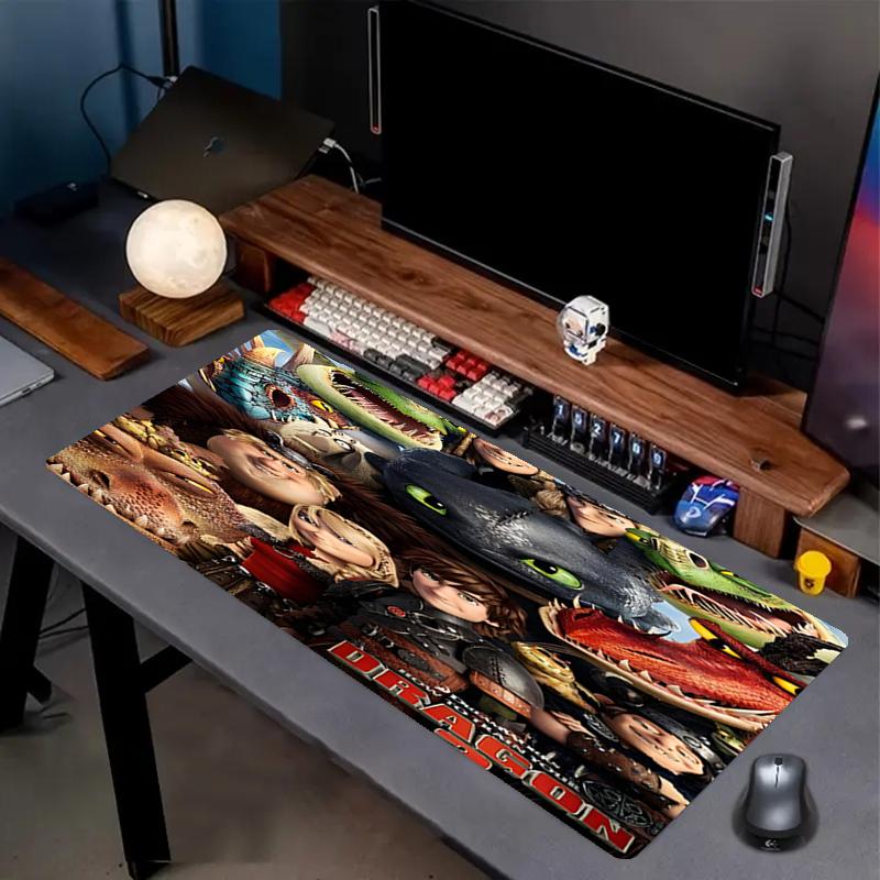Dragon Theme Mouse Pad, Non Slip Rubber Base, Multifunctional Office & Home Decor, Perfect for Workspace Personalization.