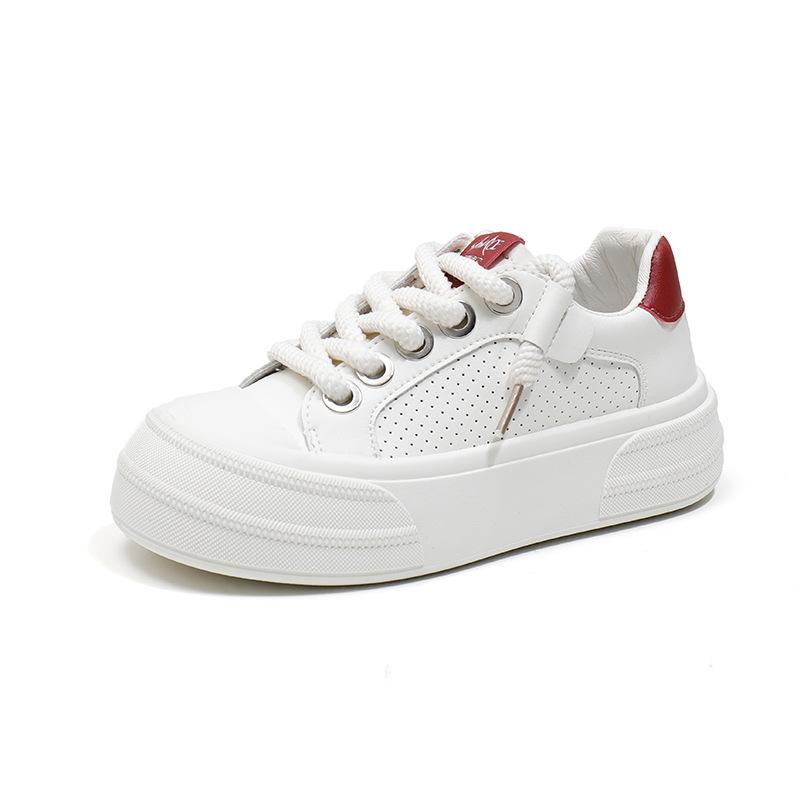 Белые туфли для женщин, новые весенние студенческие универсальные повседневные кроссовки в корейском стиле, модные кроссовки на толстой подошве Z7701
