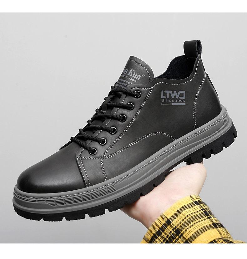 Мужские кроссовки из коровьей кожи для вождения, весна-осень, новые дизайнерские модные повседневные кроссовки, однотонные мужские кроссовки для сноуборда