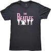 Футболка The Beatles Силуэты Группы Логотип Hi Build Официальная Унисекс Черный Размер S