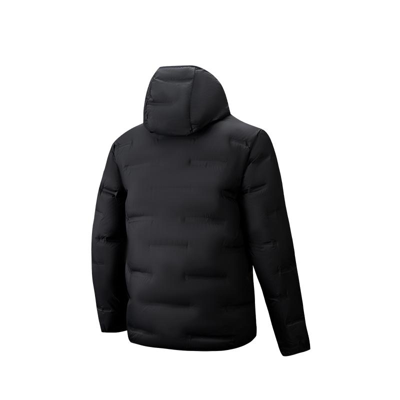 Anta Бесшовная пуховая куртка серии Outdoor, легкая, для поездок на работу, пеших прогулок, водонепроницаемая, ветрозащитная, теплоудерживающая, с капюшоном, 952546907-2