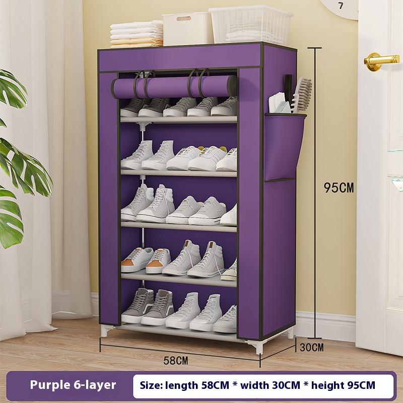 Multilayer Nonwoven Shoes Storage Cabinet Dust-proof Shoe Rack Storage Rack Space-saving Dustproof Shelf For Home Corridor