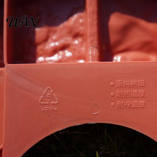 Пластиковое ограждение для бордюра газона Садовый подпорный забор Декоративная панель с имитацией кирпича для клумб Дорожек Газонов Двора