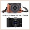 Kinokoo Canon EOS R50 V EOS R50 V Защитный чехол из искусственной кожи для цифровой камеры EOS R50 со съемным чехлом для переноски и регулируемым плечевым ремнем