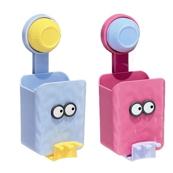 Настенный органайзер-подставка для зубных щеток с отделением для хранения, высокая грузоподъемность