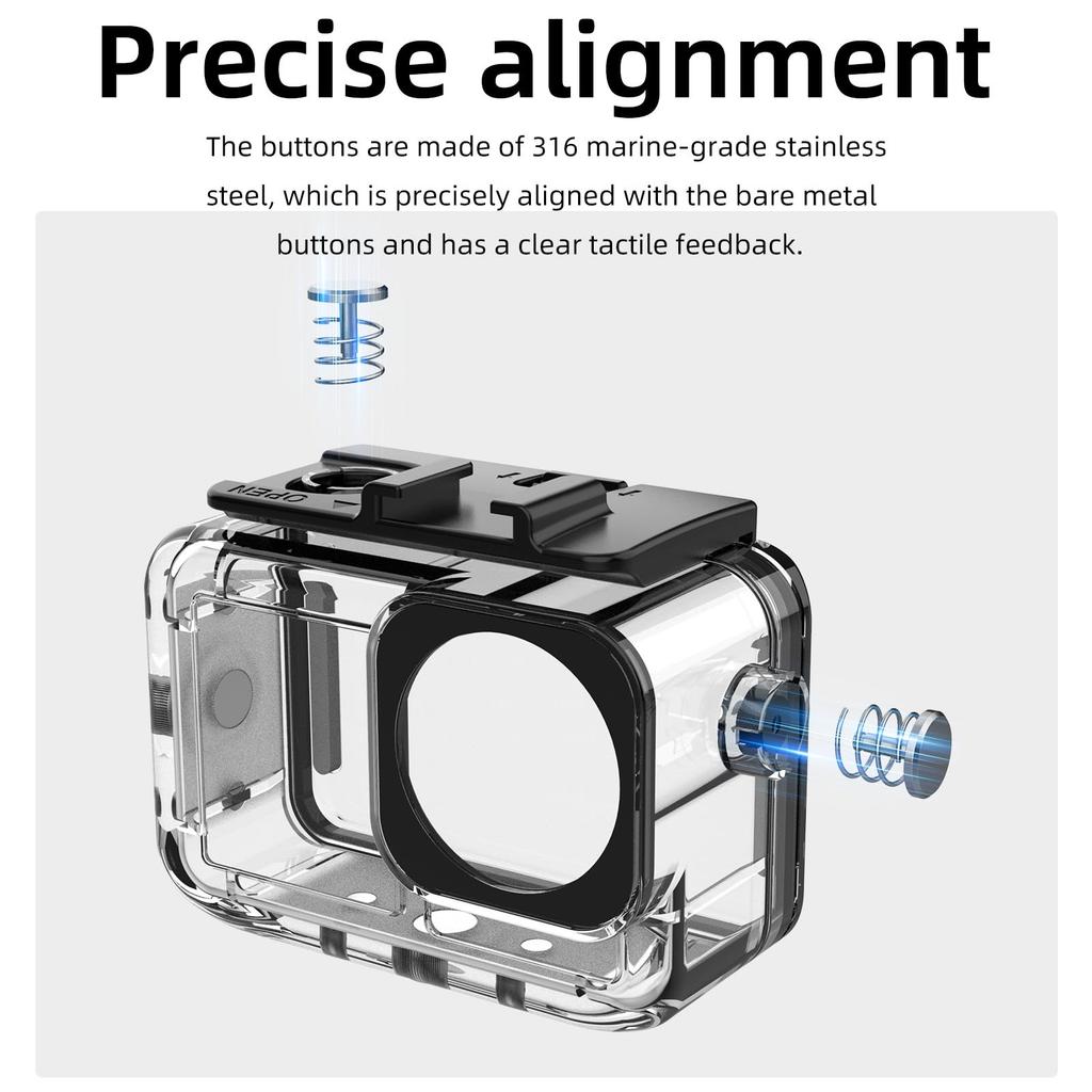 Водонепроницаемый чехол для подводной фотосъемки DJI Osmo Action 5 Pro, водонепроницаемый чехол для подводной фотосъемки, глубина 45 м, давление, аксессуары для подводной фотосъемки