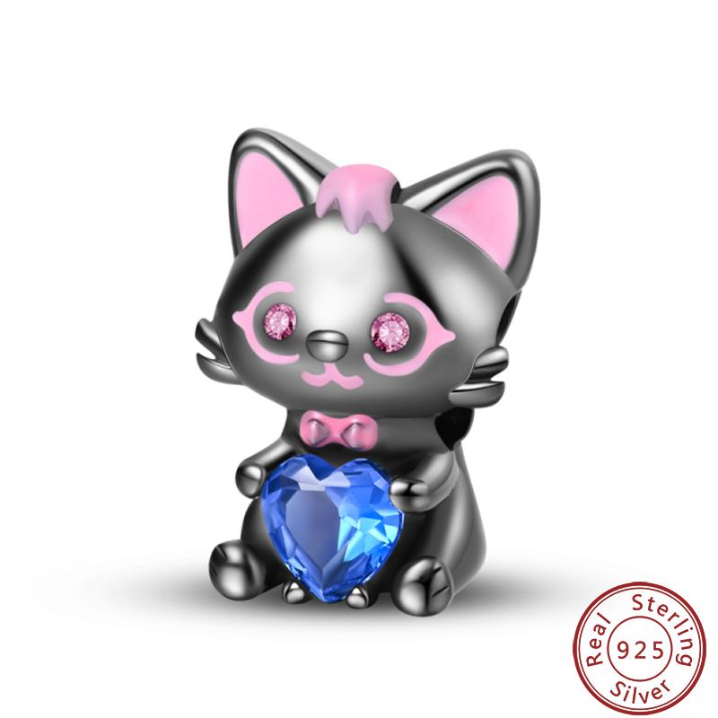 Милая серия «Кошка и собака» Медные шармы «Луна», «Бабочка», «Отпечаток лапы» 3 мм Сделай сам Изготовление изящных ювелирных изделий Подарки