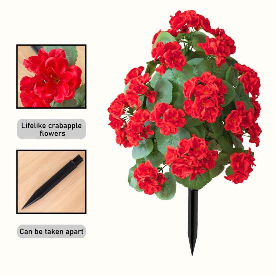 Искусственный цветочный кустарник с шипами, искусственная зелень, куст, дерево с цветами, садовые искусственные цветы, колышек для земли, фермерский дом, наружное украшение для крыльца патио