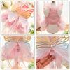 Dog Cat Dress Spring Princess Lace Skirt Pet Clothing Stripe Skirt Puppy Princess Apparel Cute Puppy Clothes Pet Cat Clothes