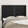 VidaXL Headboard with Ears Black 147x16x118-128 Cm Faux Leather3119530