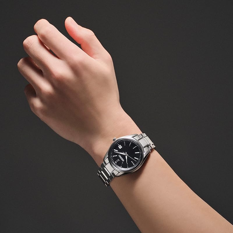 [Часы Seiko] SEIKO SELECTION SBTM341 Мужские наручные часы японского производства, с солнечной батареей, радиоконтролем, с календарем даты, черный циферблат, сапфировое