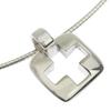 TIFFANY&Co. Piast Cross Choker Omega Chain Silver925 6.9g Women Used