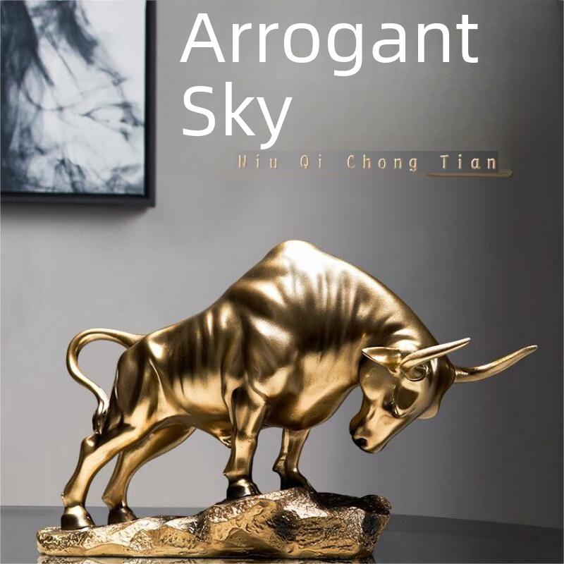 Декор фигурки быка Тельца: Роскошное украшение для гостиной и винного шкафа с бесплатной доставкой — идеальный декоративный подарок для мужчин