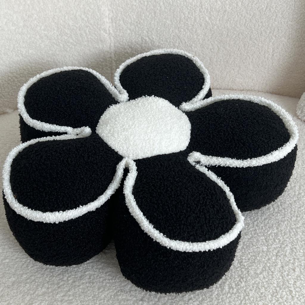 Шикарная геометрическая подушка с цветочным принтом - Мягкая, моющаяся полиэстеровая подушка для декора кровати и дивана