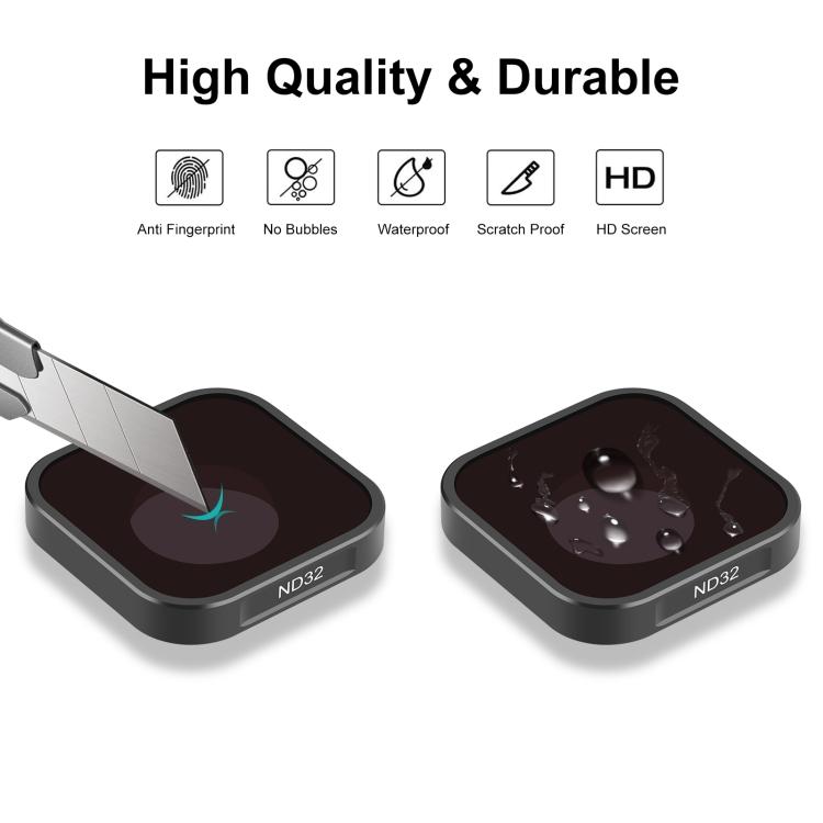 Фильтр для объектива экшн-камеры PULUZ ND16 для GoPro HERO12 черный/11 черный/11 черный мини/10 черный/9 черный