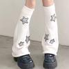 Womens Lolitas Knit Long Socks Star Leg Warmers Harajuku Japanese Style Booties Socks Winter Warm Ankle Heap Socks