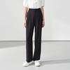 Birdie Miss Women's Petite Straight Wide-Leg Suit Trousers