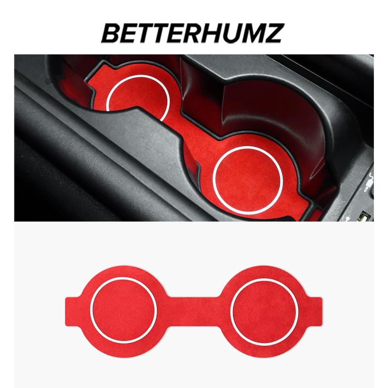 Betterhumz Для Subaru BRZ/Toyota GR86 - Из Алькантары Автомобильный Ящик для Хранения Воды Подстаканник Накладка Аксессуары для Интерьера Автомобиля