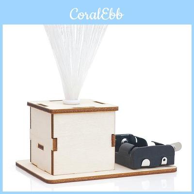 Разноцветный оптоволоконный светильник DIY деревянная развивающая STEM-игрушка для детей