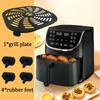 Square Air Fryer Mat Non-Stick Crisper Basket Non-Stick Fry Pan Air Fryer Grill Plates Kitchen