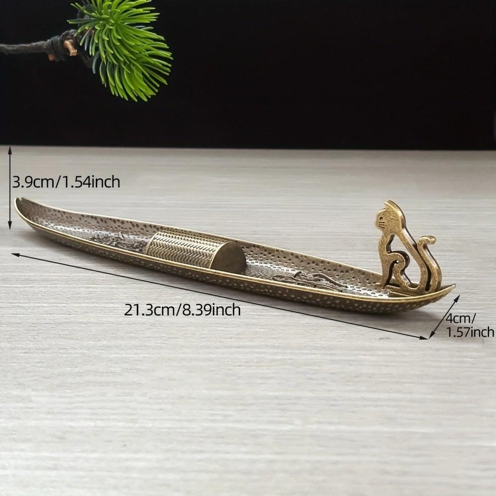 Metal Incense Burner Tray Traditional Incense Censer Cat Whispers Incense Tray Gathering Occasion