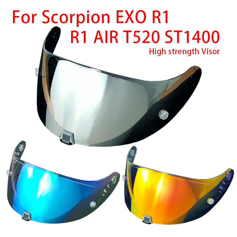 Визоры R1 для Scorpion EXO-T520 ST1400 Защита Электролитическое покрытие Пылезащитный визор Аксессуары для мотошлема