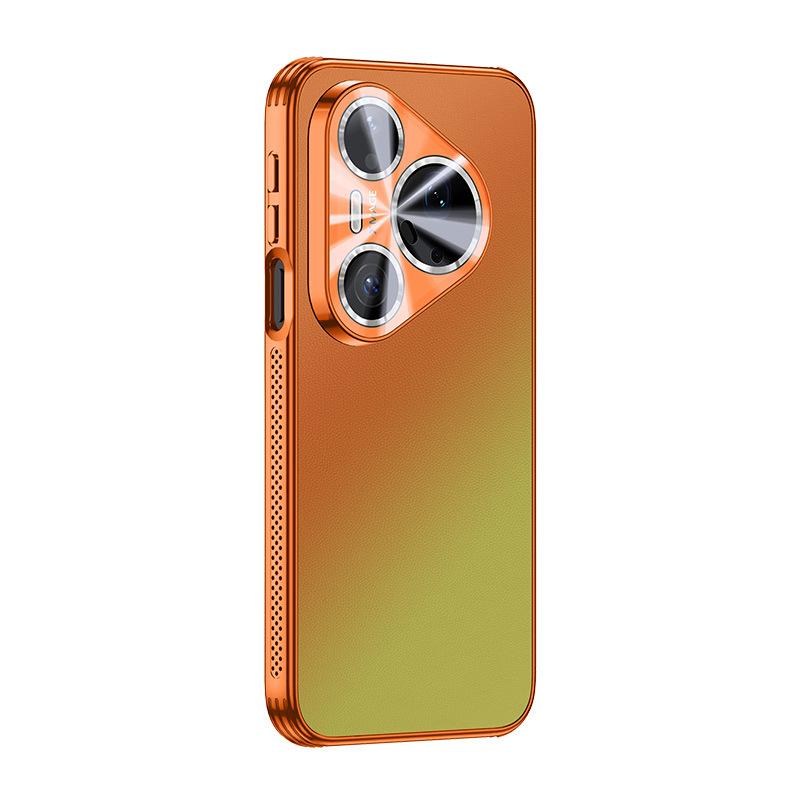Применимо к чехлу для мобильного телефона Huawei P90promax, гальванический, лазерный, градиентный, с теплоотводом, Mate80, силиконовая кожа, защитный чехол для мужчин