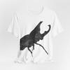 Oversized Beetle Graphic TShirt Distressed Insect Streetwear Vintage Style Tee
