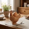 Chicken Shape Ceramic Egg Cup Cartoon 3D Chick Egg Cup Cute Boiled Egg Stand  Tabletop Display