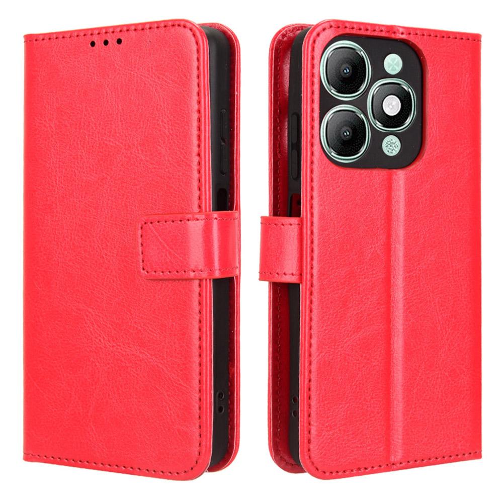 Для itel A90 4G Чехол Текстура Crazy Horse PU Кожа Чехол-кошелек для телефона