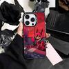 COOL H-HazbinS H-Hotels A-AlastorS   Phone Case For iPhone17,16,15,14,13,12,11 Plus,Pro Max Colored Silver Plated Inside Cover