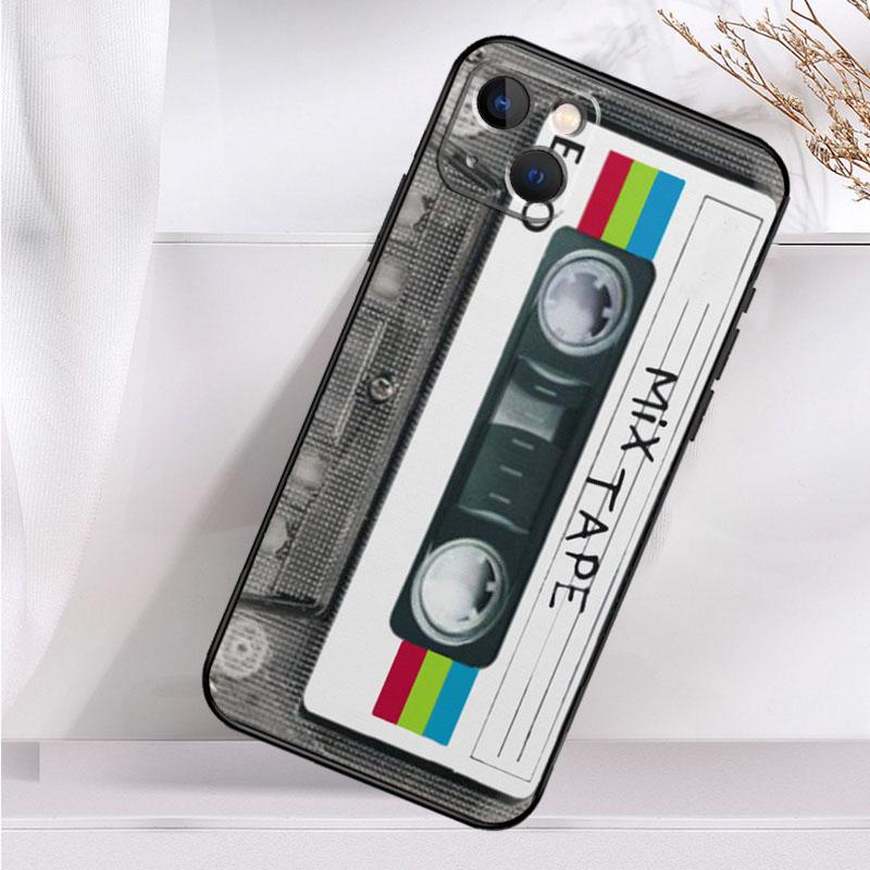 Cassette Mix Tape Phone Case For iPhone 16 15 14 13 12 11 Pro Max Mini X XR XS Max 7 8 Plus Back Cover