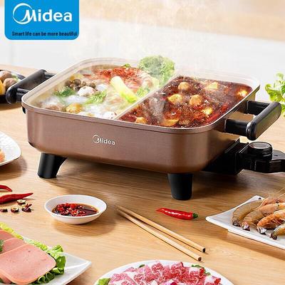 Midea Электрическая многофункциональная хот-пот на 6 л с разделенным корпусом, штекер CN (адаптер в комплекте)