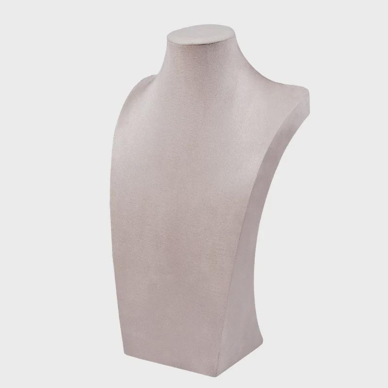 Подставка для демонстрации фланелевых ожерелий - портретная модель для ювелирных изделий и цепочек на ключицу